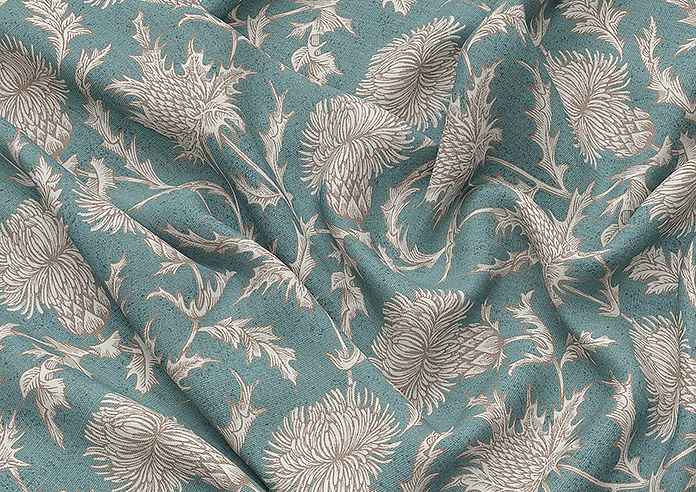 Carlina, Teal - Twist&Fit Roman Blind - Image 4